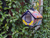 Ceramic Bird Feeder Talavera Pottery, Decorative Outdoor Hanging Feeder Station, Handmade Mexican Pottery to Attract Wild Birds