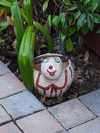 Ceramic Sheep Planter & Flower Pot | Handmade Mexican Pottery from Atzompa, Mexico is Indoor Home Decor, Outdoor Yard Decor, Terracotta Pot