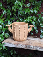 Cactus Plant Pot, Terra Cotta Planter, Handmade Mexican Pottery from Santa Maria Atzompa, Mexico, Home Decor, Indoor Outdoor Flower Pot