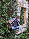 Ceramic Bird Feeder Talavera Pottery, Decorative Outdoor Hanging Feeder Station, Handmade Mexican Pottery to Attract Wild Birds