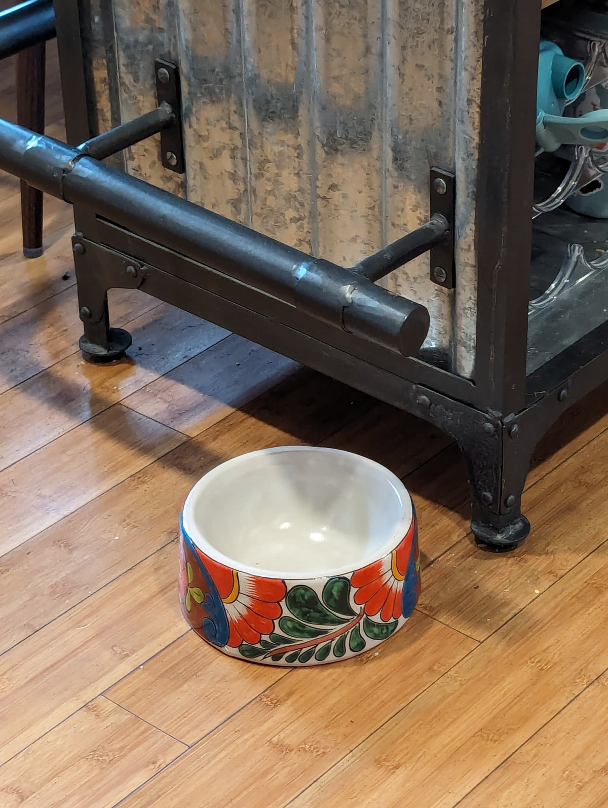 Dog Dish Ceramic Pet Bowl, Talavera Pottery for Small Dog, Hand Painted Dog Lover Gift, Pet Bowls