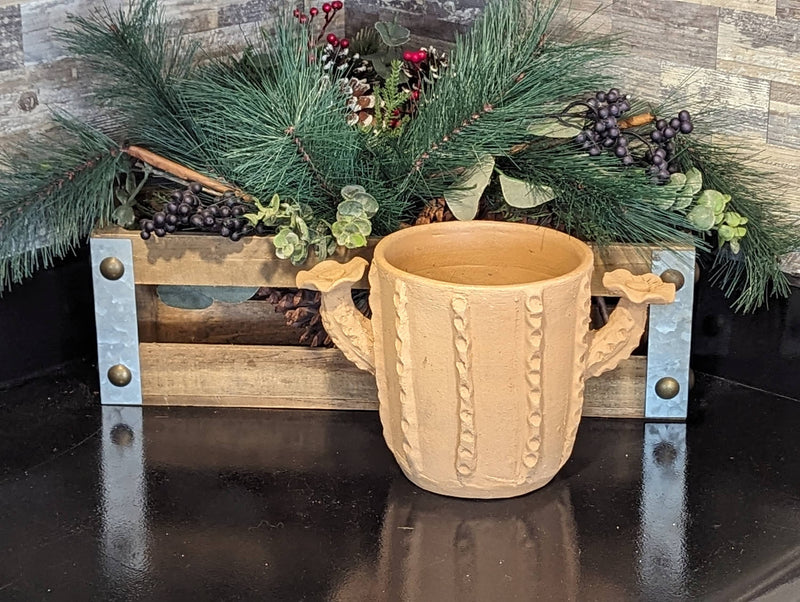 Cactus Plant Pot, Terra Cotta Planter, Handmade Mexican Pottery from Santa Maria Atzompa, Mexico, Home Decor, Indoor Outdoor Flower Pot