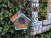 Ceramic Bird Feeder Talavera Pottery, Decorative Outdoor Hanging Feeder Station, Handmade Mexican Pottery to Attract Wild Birds