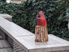 Handmade Northern Cardinal | Home Decor or Yard Art Made in the USA by Wood Chainsaw Artist in Texas