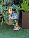 Pink Flamingo Home Decor or Yard Art, Talavera Pottery to use as Home Decor, Porch Decoration or Outdoor Decor