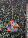 Ceramic Bird Feeder Talavera Pottery, Decorative Outdoor Hanging Feeder Station, Handmade Mexican Pottery to Attract Wild Birds